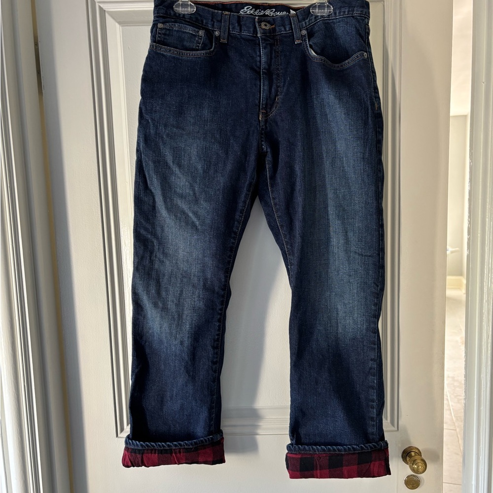 Eddie Bauer Flannel lined Jeans